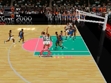 NBA in the Zone 2000 (US) screen shot game playing